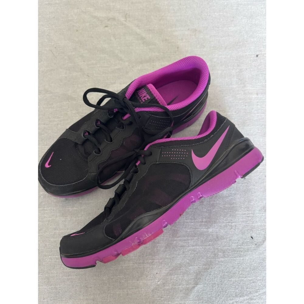 Nike Black Purple Athletic Sneakers Shoes 9.5